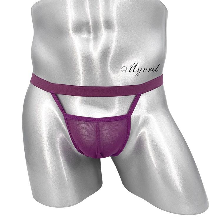 Sale Sekarang--(COD) Open G String Pria Cd Transparan Sexy Celana Dalam Mini Thong Men's y058