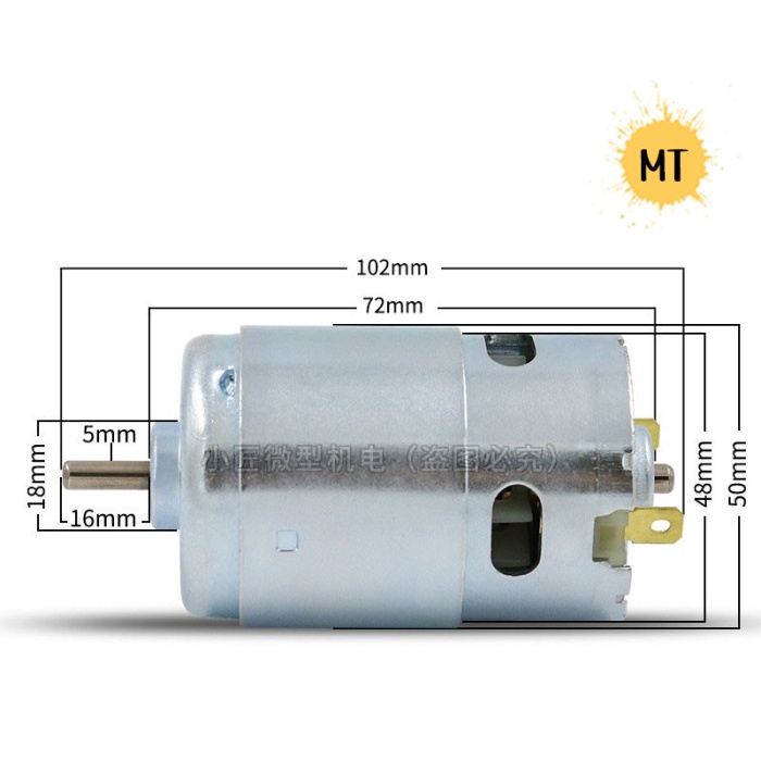 Dinamo Motor 895 Low, Medium and High SPEED DC 12V-24V