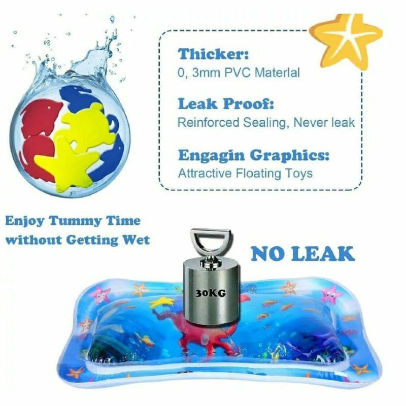Mainan Bayi Water Play Mat Inflatable / Maianan Bayi Playmate Sensory Toy