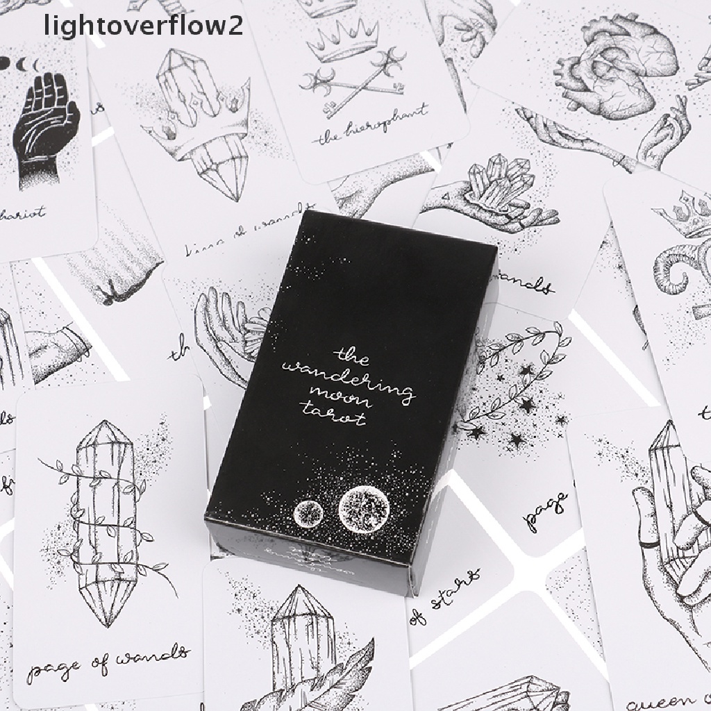 Lightoverflow2 Mainan Board Game Kartu Tarot Ramalan Bulan Untuk Keluarga / Pesta