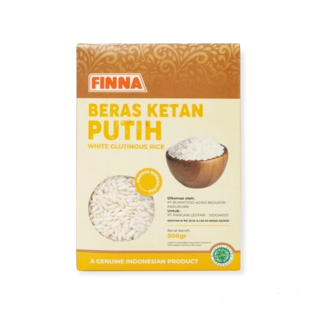 BERAS KETAN PUTIH FINNA 500GR WHITE GLUTINOUS RICE