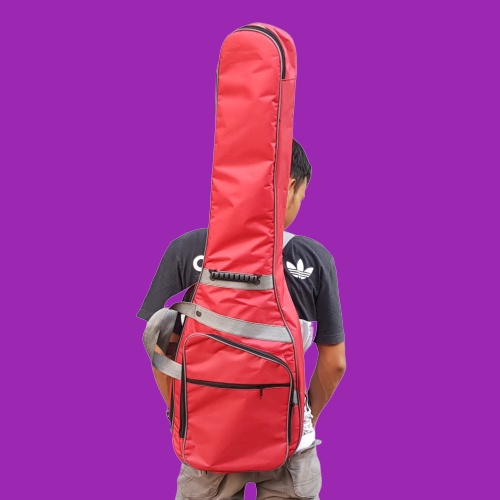 HOT SALE... Tas gitar listrik elektrik model terbaru bahan kanvas denim import anti air waterproof. 