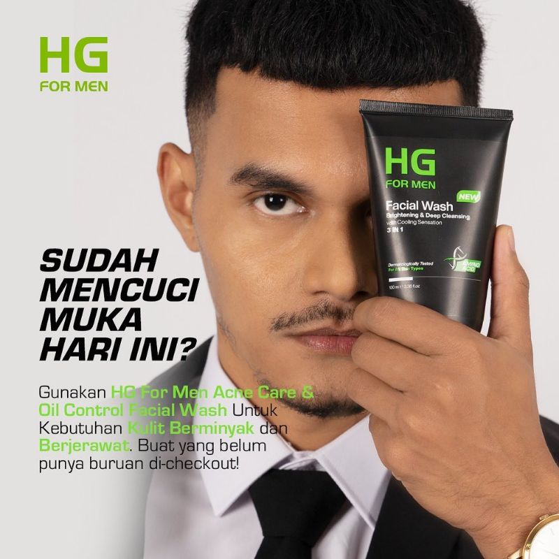 HG For Men Facial Wash Acne Care &amp; Oil Control 100ml