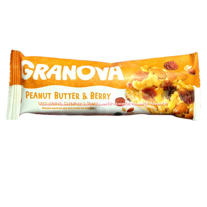 Granova Peanut Butter Berry Bar 26gr Snack Cemilan Rasa Kacang Cemilan Sehat Granofa Ganova Snack Sehat Cemilan Sereal