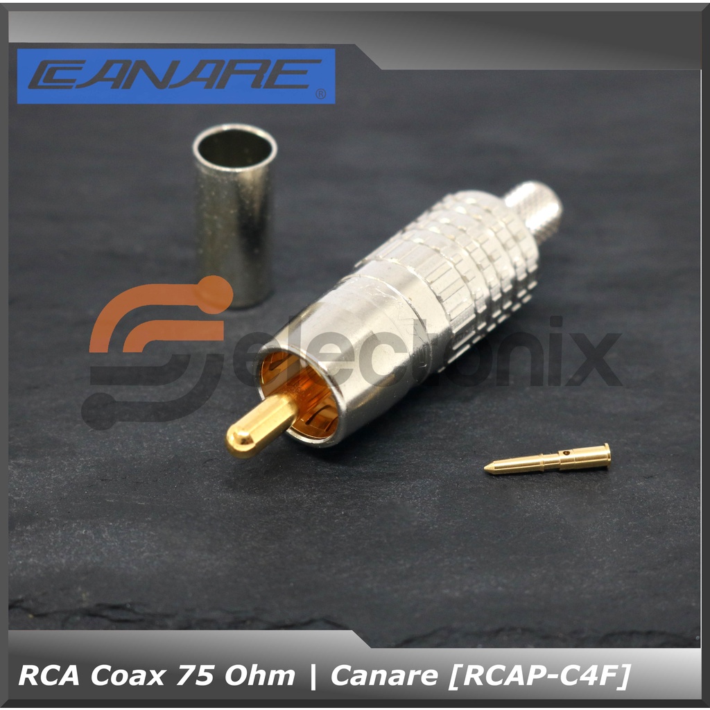 RCA Crimping Coaxial 75 Ohm | Canare [RCAP-C4F]