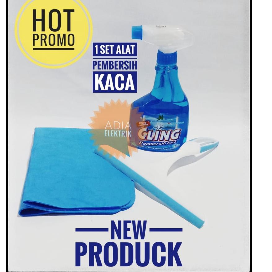 Murah Meriah Paket Alat Kebersihan Hemat 3 In 1 / Paket Kebersihan Rumah Murah /Alat Pembersih Kaca 