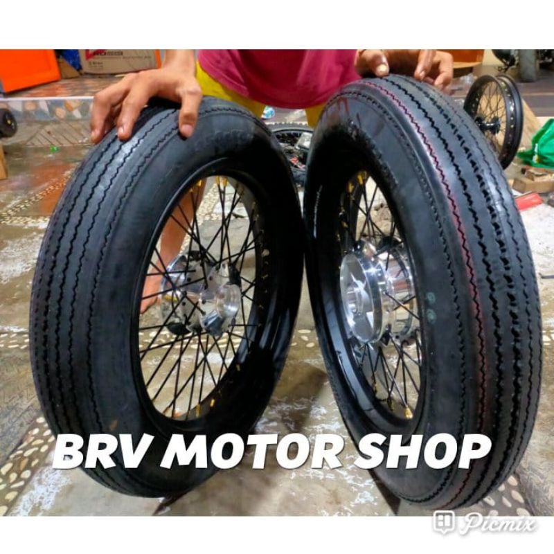 Velg Jari Scorpio 250-300-17 Ban Clasik Tromol Ori Siap Pakai Ring17