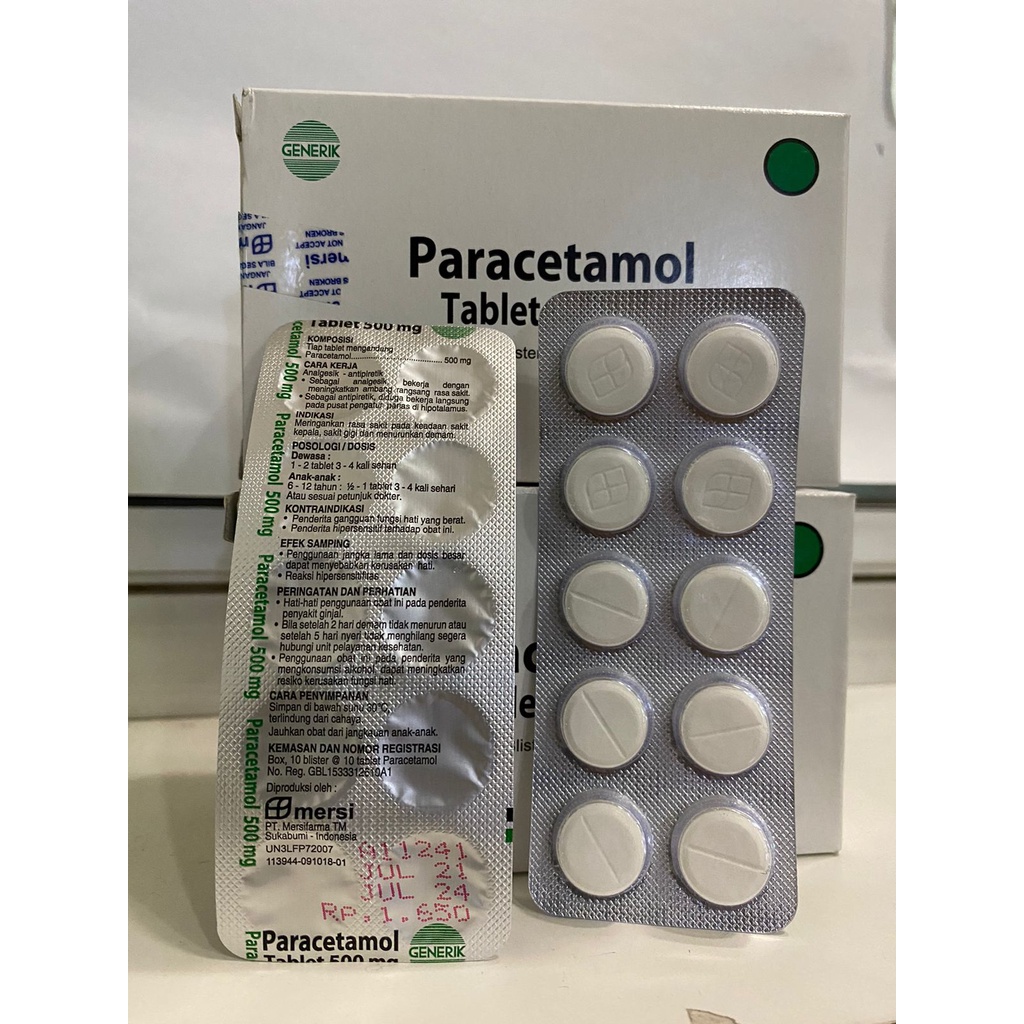 Paracetamol Perstrip 10 Tablet / Obat Penurun Panas