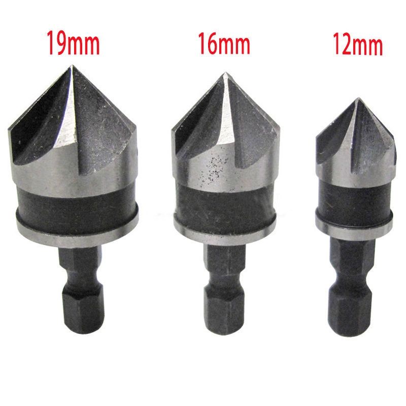 Mata Bor Kayu - Pelubang Kayu - Mata Bor Drill Bit Countersink