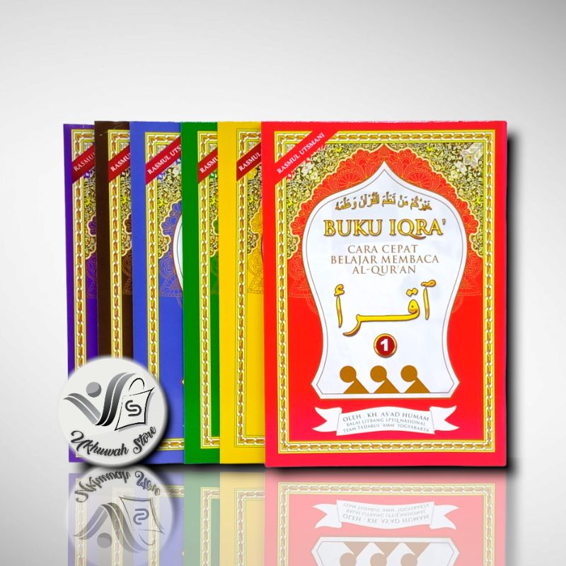 Buku IQRO Utsmani Jilid 1-6 Fullset Buku Iqro Rasm Utsmani IQRA Rasmul Utsmani