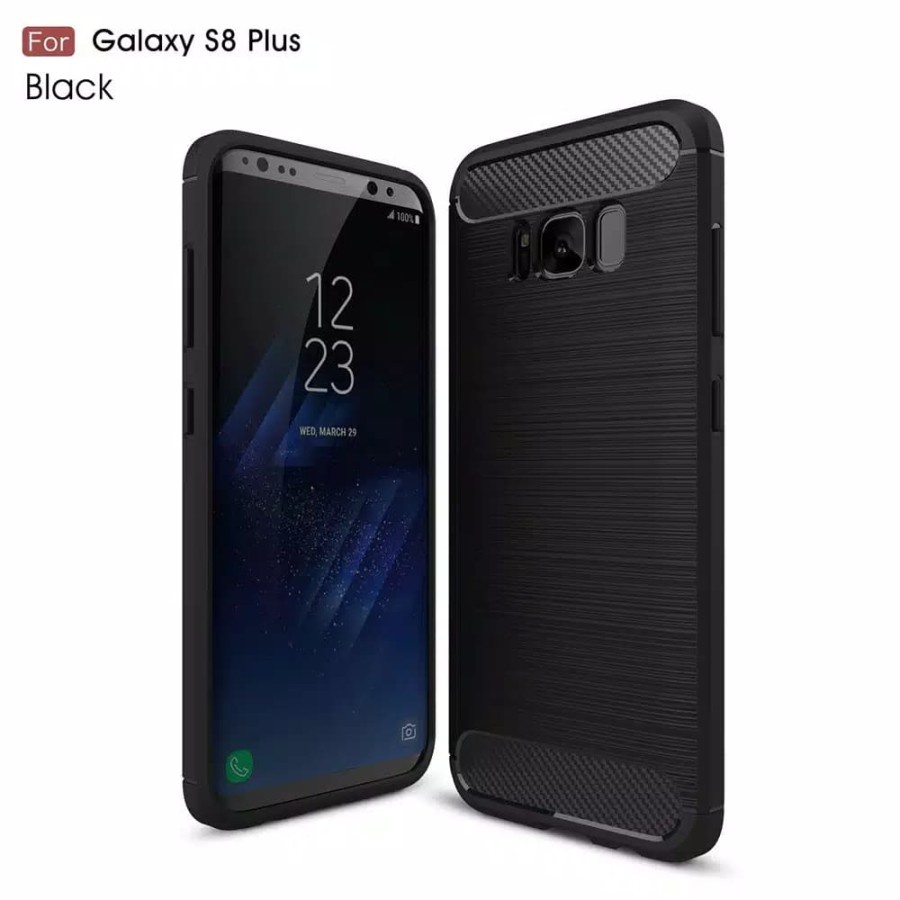 CASE SLIM FIT CARBON IPAKY SAMSUNG S8 PLUS SOFTCASE - GA