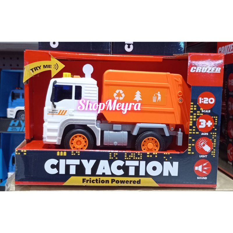 Cruzer City Action 1:20 Recycling Dump Truck