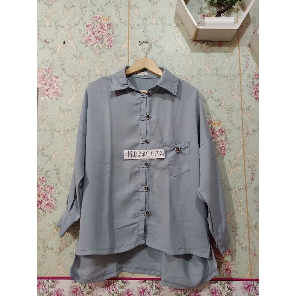 Baju atasan kemeja blouse MAYOUTFIT wanita preloved second pl