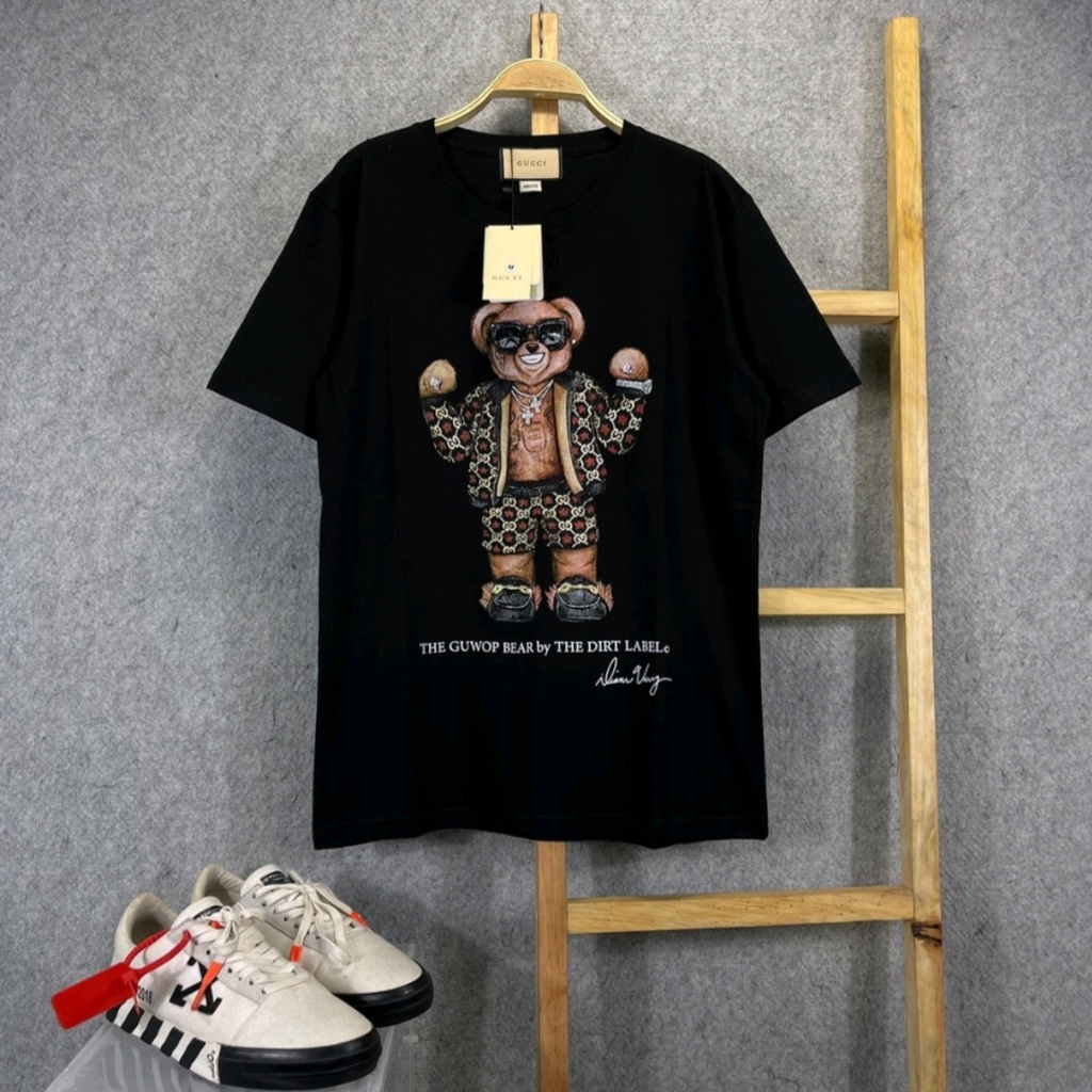 KAOS TSHIRT G**CI BEAR HYPEBEAST DIRTY LABEL MIRROR FULLTAG 1:1