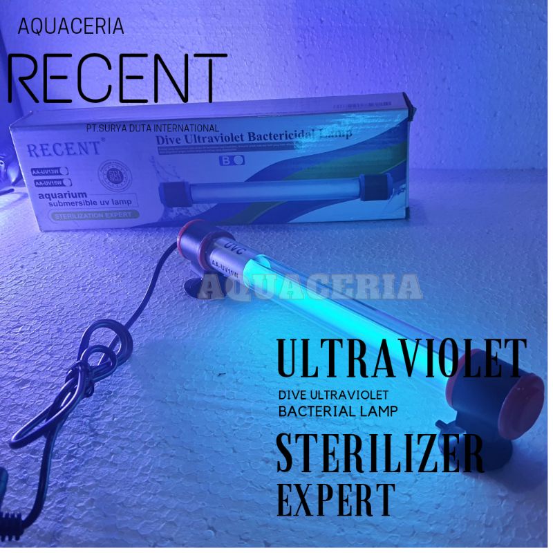 Lampu UV 9watt RECENT AA UV 9W Sterilizer lampu Ultraviolet filter