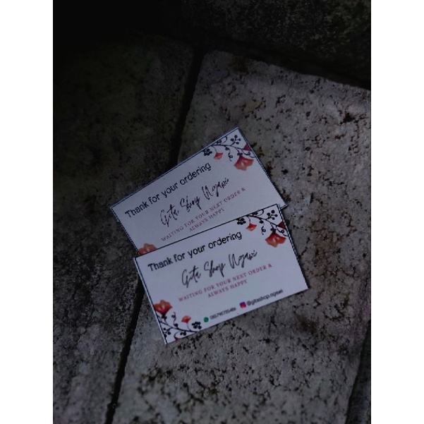 

THANKYOU CARD MURAH
