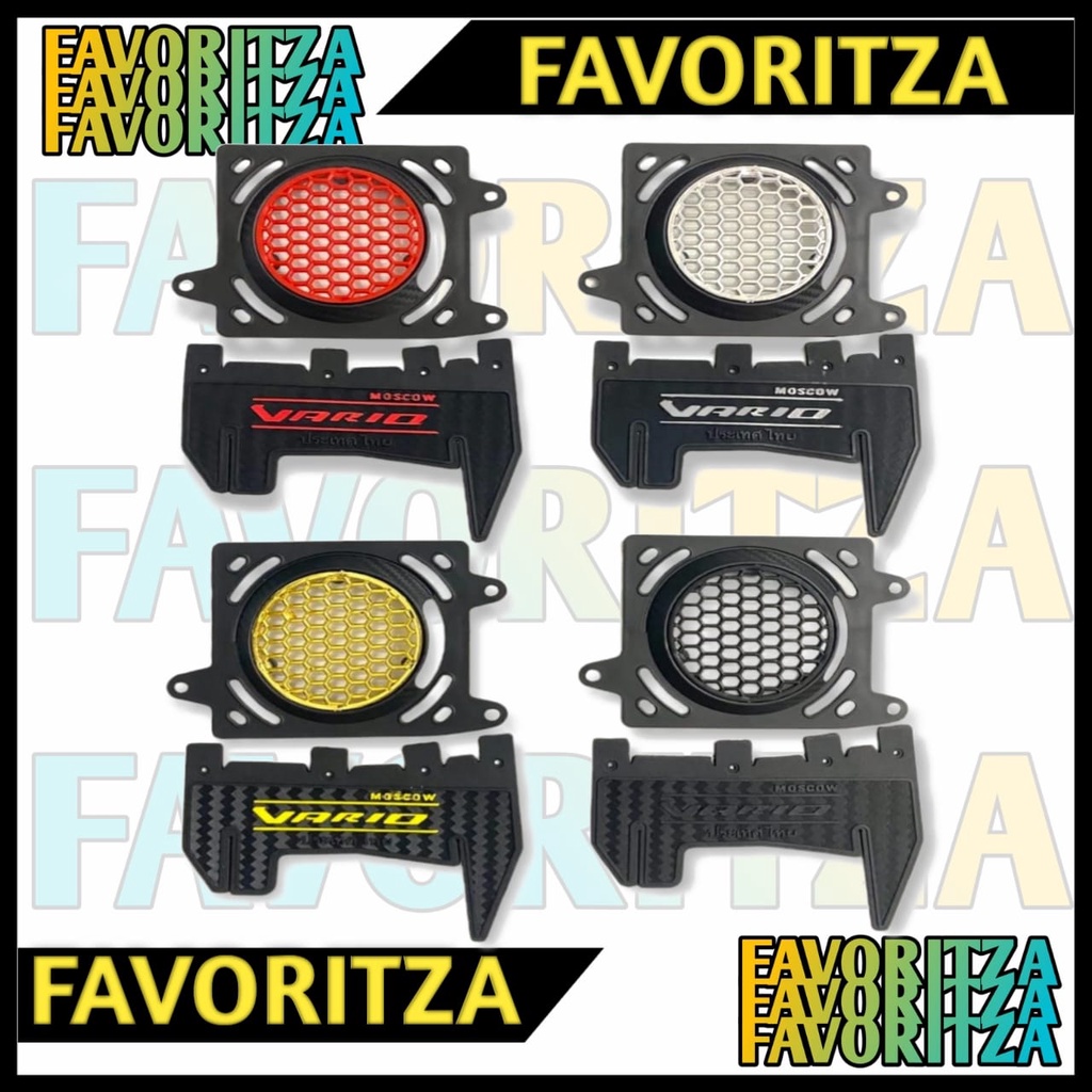 PAKET TERBARU VARIO 125 LED/OLD DAN VARIO 150 NEW COVER RADIATOR VARIO 125/150 MODEL CARBON+ MUDFLAP