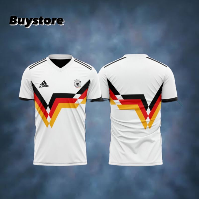 BAJU KAOS JERSEY BOLA TIMNAS JERMAN V4 TERBARU 2022 2023 FREE TAMBAH NAMA
