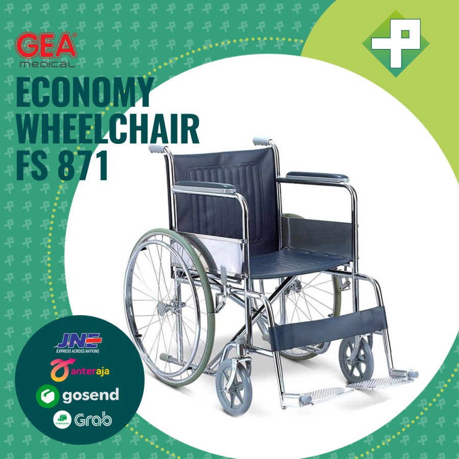 Kursi Roda Standard GEA FS 871 / GEA Wheelchair Economy FS 871