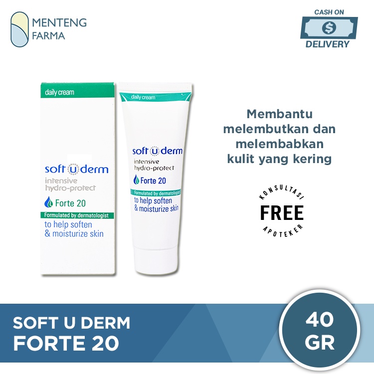 Soft U Derm Intensive Hydro Forte 40 Gram - Krim Pelembab Kulit Kering