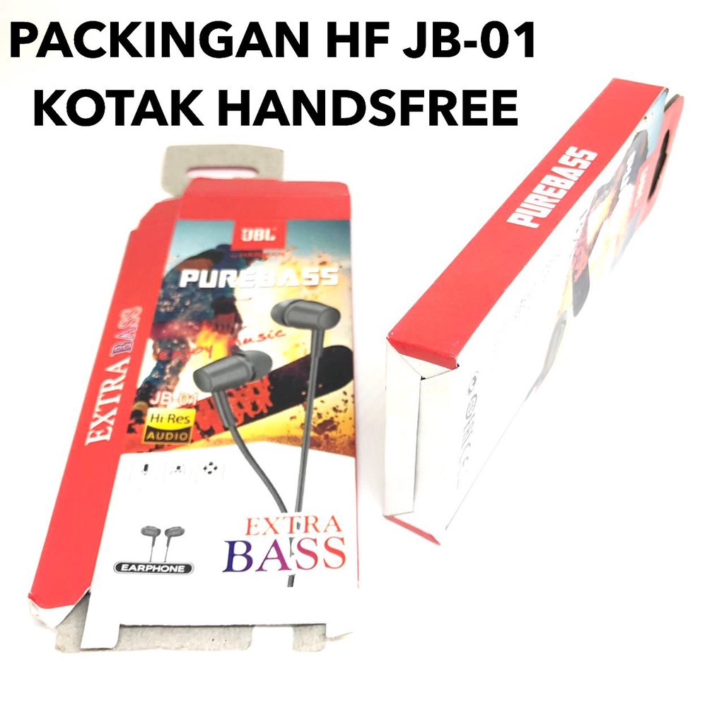 GROSIR PACKINGAN HF JB01 KOTAK HANDSFREE IMPORT