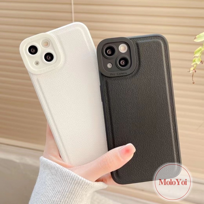 Soft Case Bahan Kulit Imitasi Matte Untuk iPhone 7Plus 8Plus 11 Pro MAX XR 12 13 14 Pro MAX X XS MAX SE 2020