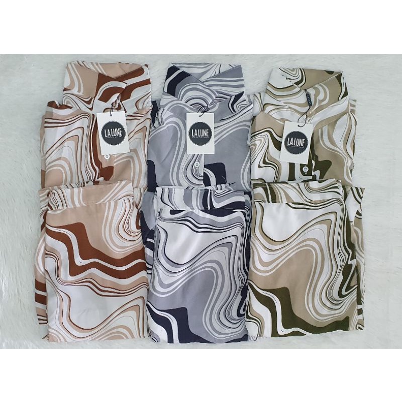 SETELAN LALUNE MOTIF WAVY 100% ORIGINAL IMPORT BANGKOK