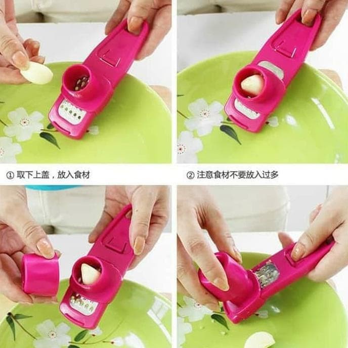 Alat Serutan Mini Serbaguna Alat Pemarut Parutan Bawang Mini Onion Slicer Alat Potong Perajang Penghalus Keju Garlic Press