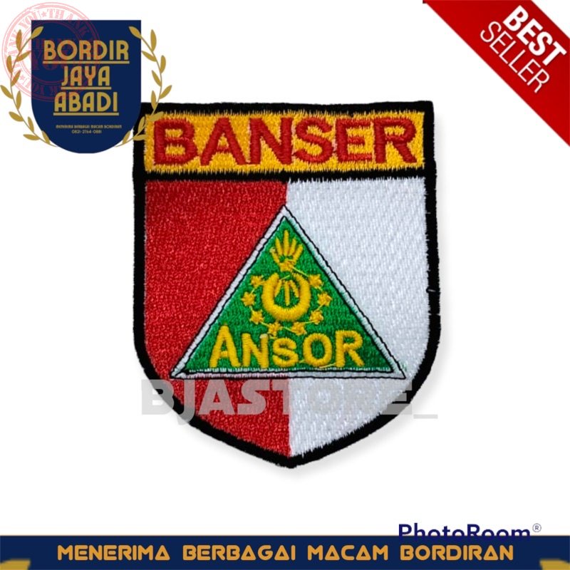 Bedge Logo Emblem Banser Ansor Bordir Bordir Nama Dada