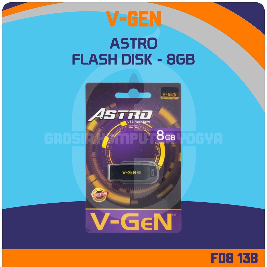 V-Gen Astro 8GB USB 2.0 Waterproof USB Flash Drive Flashdisk