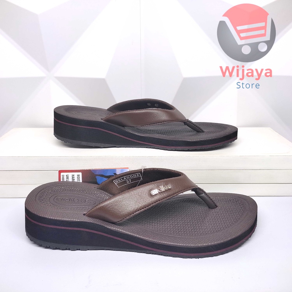 SANDAL WEDGES WANITA ARDILES ORIGINAL SENDAL JEPIT CEWEK PEREMPUAN BERKUALITAS BELADONA