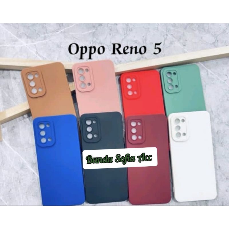 Softcase terbaru macaron pro camera tipe Oppo Reno 5