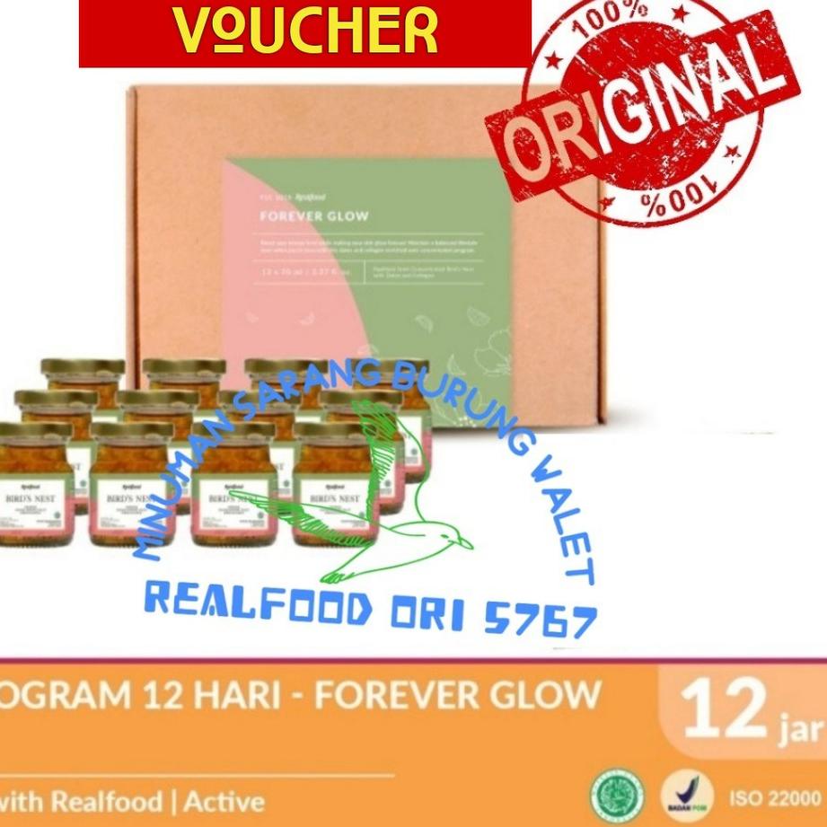 

CSM2y2X--Realfood Forever Glow 12 Jar Original Minuman sarang burung walet