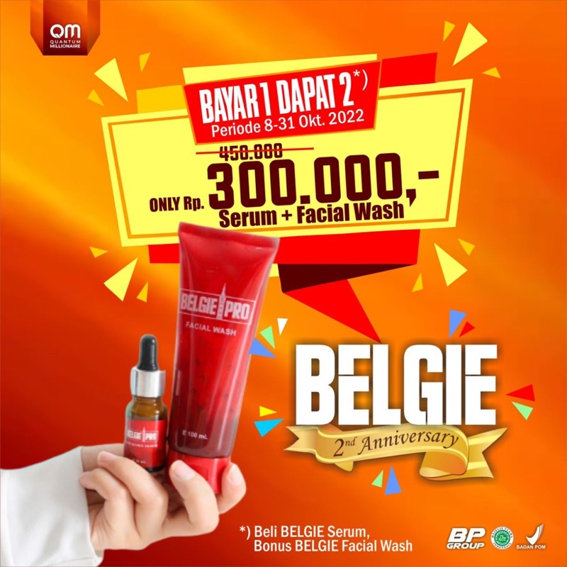 Belgie pro facial wash dan serum