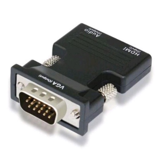 Converter HDMI Female to VGA Male 1080P Audio Port (HDMI TO VGA)