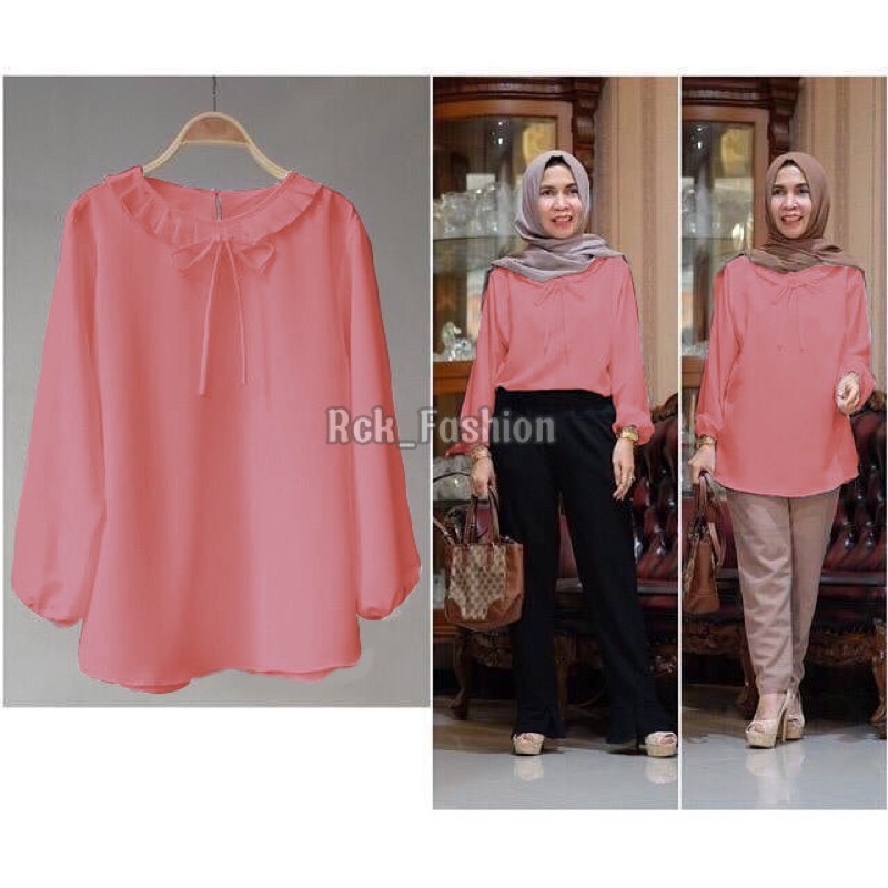 Lily Blouse Atasan/Pakaian Wanita/Atasan