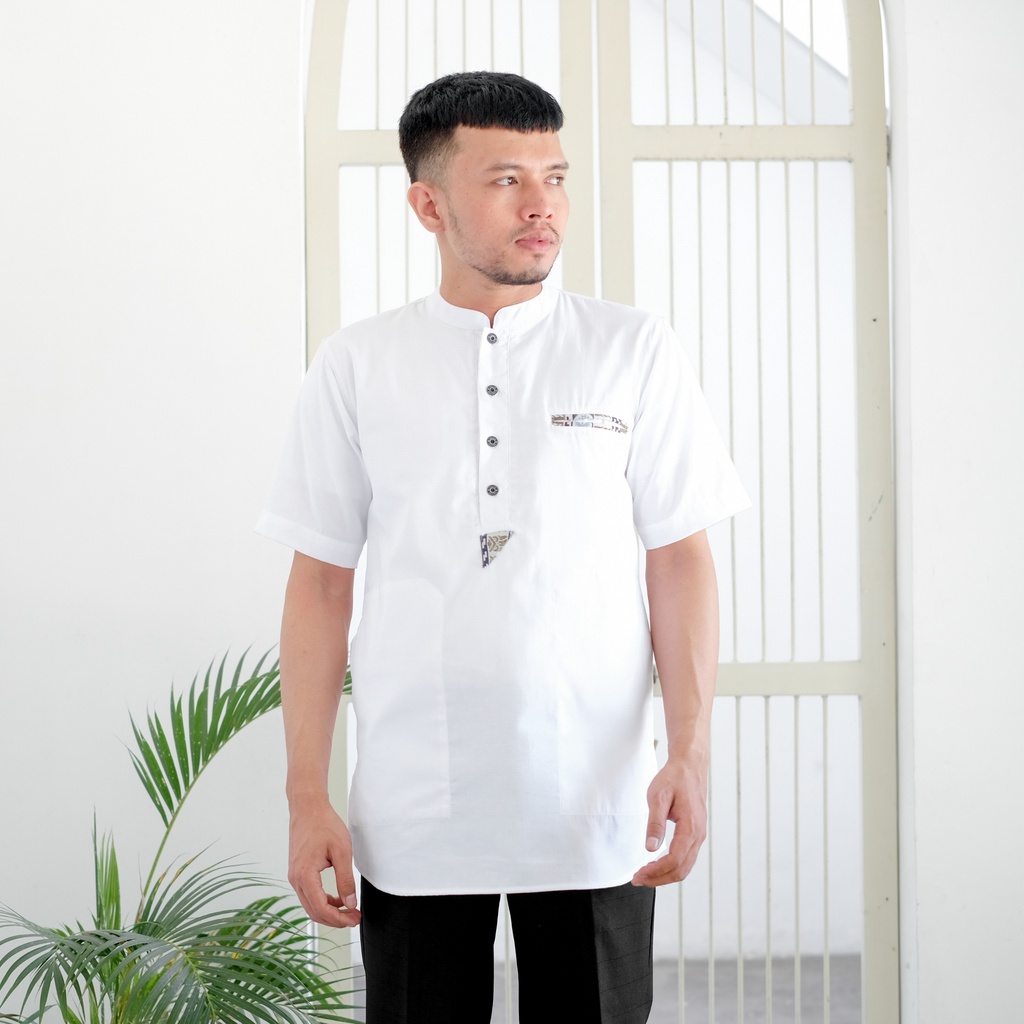 Baju Koko Big Size Koko Jumbo Kurta XXL- XXXL Bahan Oxford Koko Muslim List Simpel