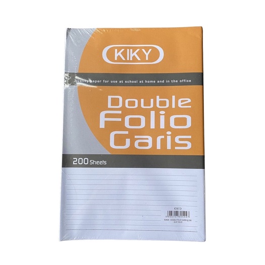 FOLIO KIKY/DOUBLE FOLIO GARIS F4 200 LEMBAR