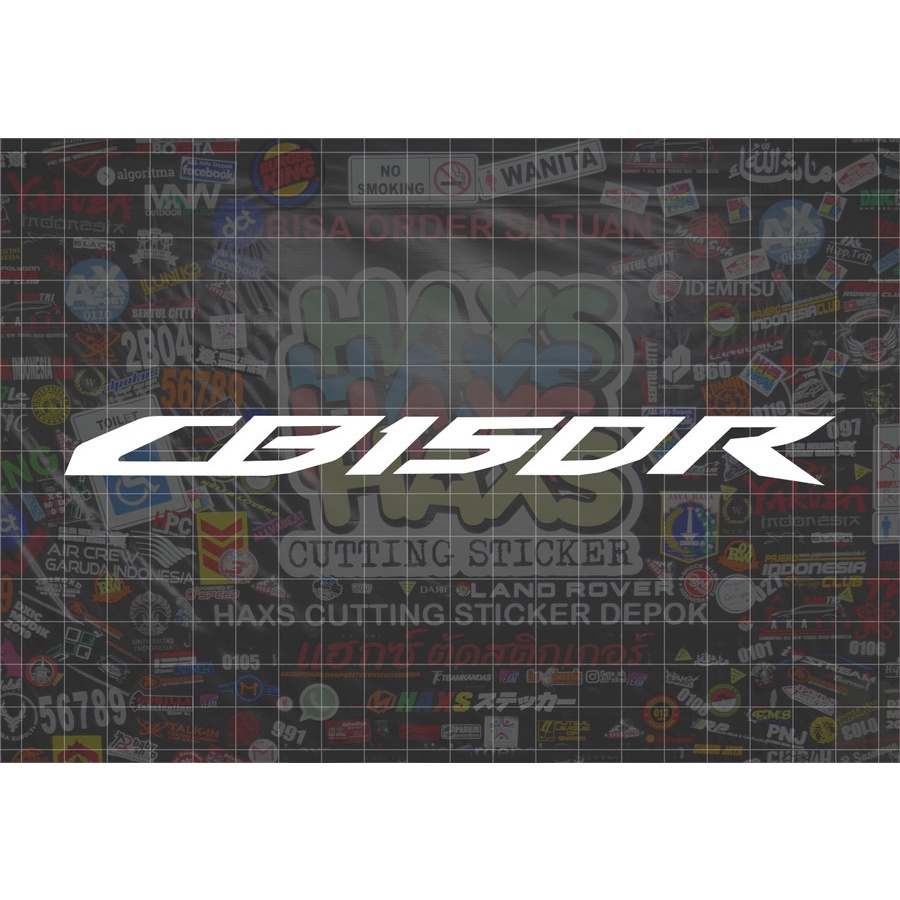 Cutting Sticker CB 150 R Ukuran 18 Cm 1 Warna Untuk Motor Mobil