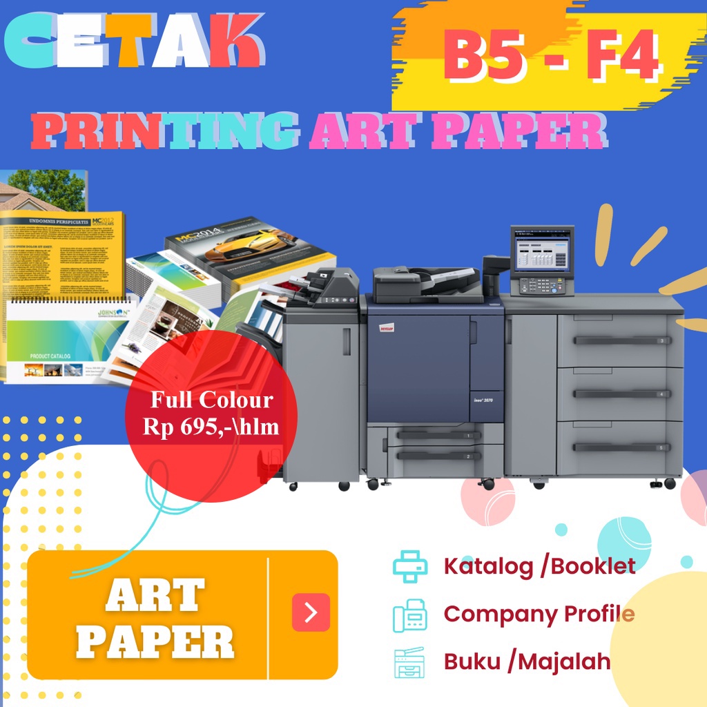

CETAK MAJALAH, BUKU/ Company Profile /Booklet (ART PAPER Super Glosy 120g -150 gsm)
