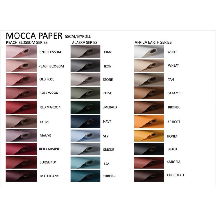 

Hemat Kertas Bunga Roll /Mocca Paper /Wrapping Paper/Kertas Bunga Murah Trendi