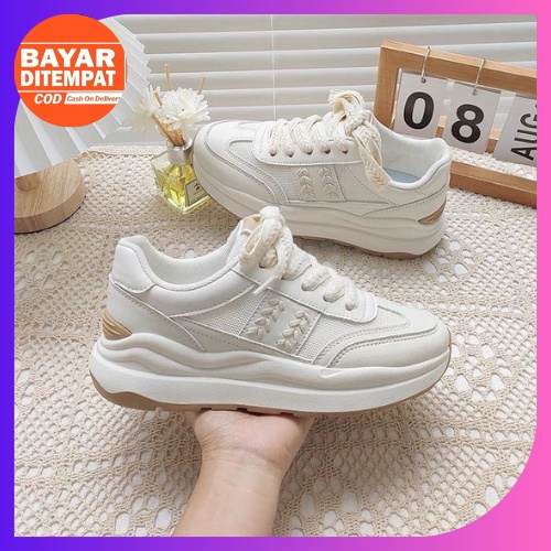 KZT-SW333 'FREE BOX' Sepatu Sneakers Wanita &quot;JAEHEE&quot; Korea Import Sport Shoes BISA COD TERMURAH