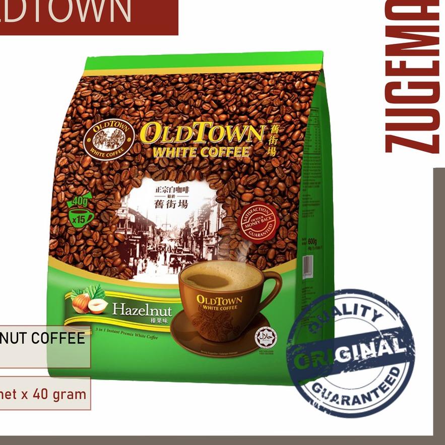 

10.10 Brand Old Town White Coffee Hazelnut 40 gr / 15 sachet Kopi Hazelnut 