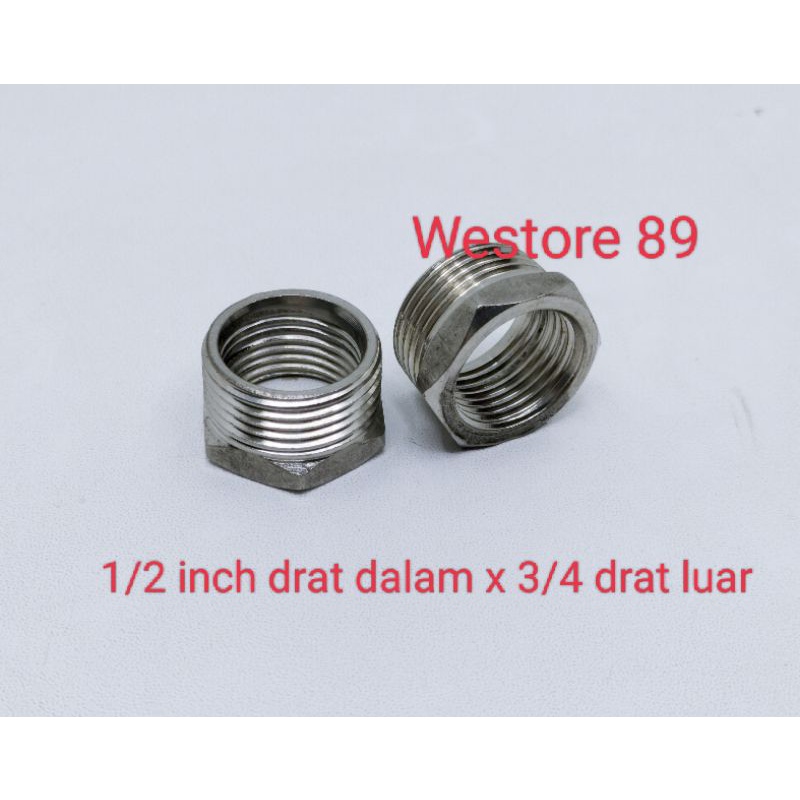 Nepel Vlok RING 1/2 DRAT DALAM DAN 3/4 DRAT LUAR