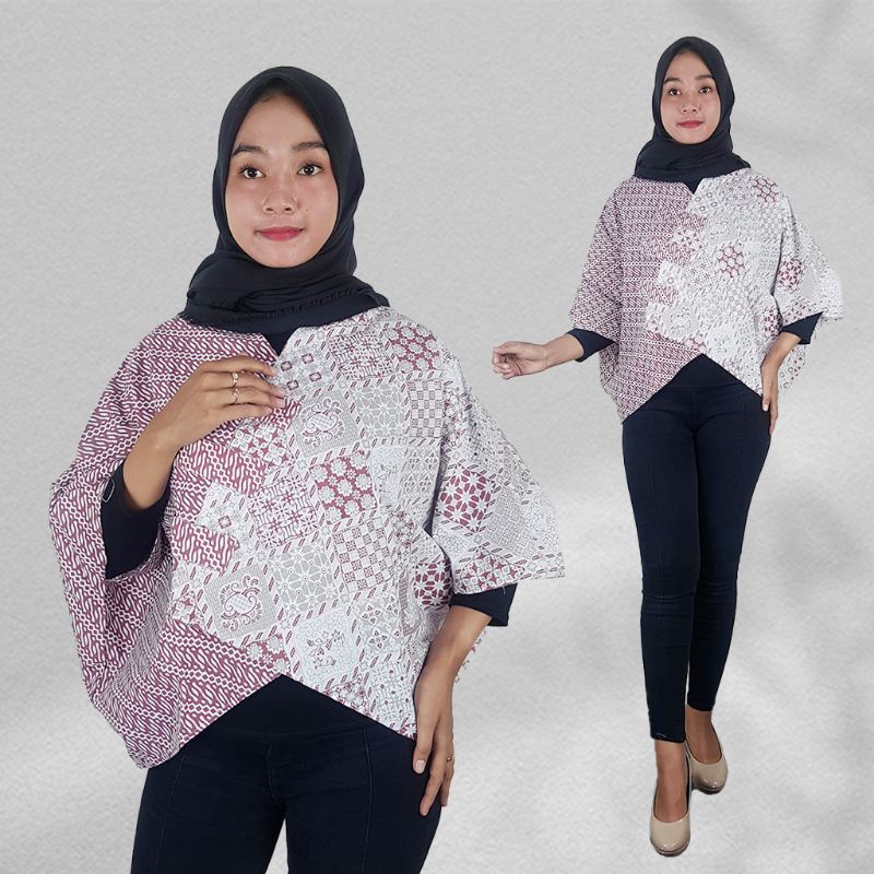 Blus Crop Top/Kelelawar Batik - Naira Batik