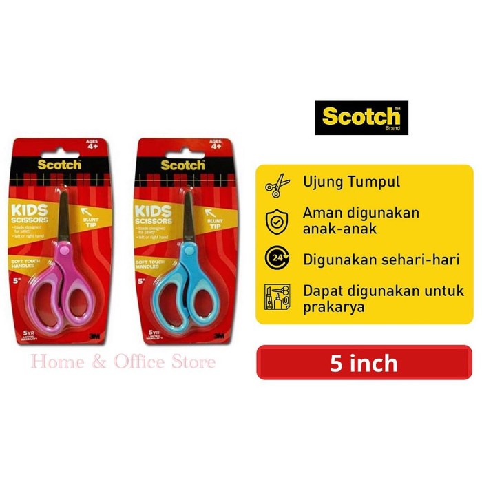 

Berkualitas 3M Scotch Gunting Anak / Kids Scissors 1442B Diskon