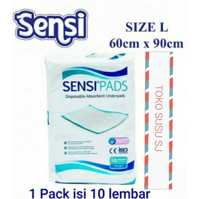 SENSI UNDERPAD SENSIPAD 60 X 90 CM/UNDER PAD/PERLAK ALAS POPOK