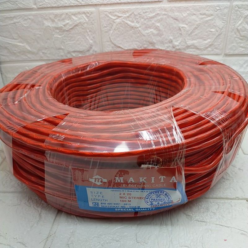 Kabel mic stereo Makita transparan per 1 roll