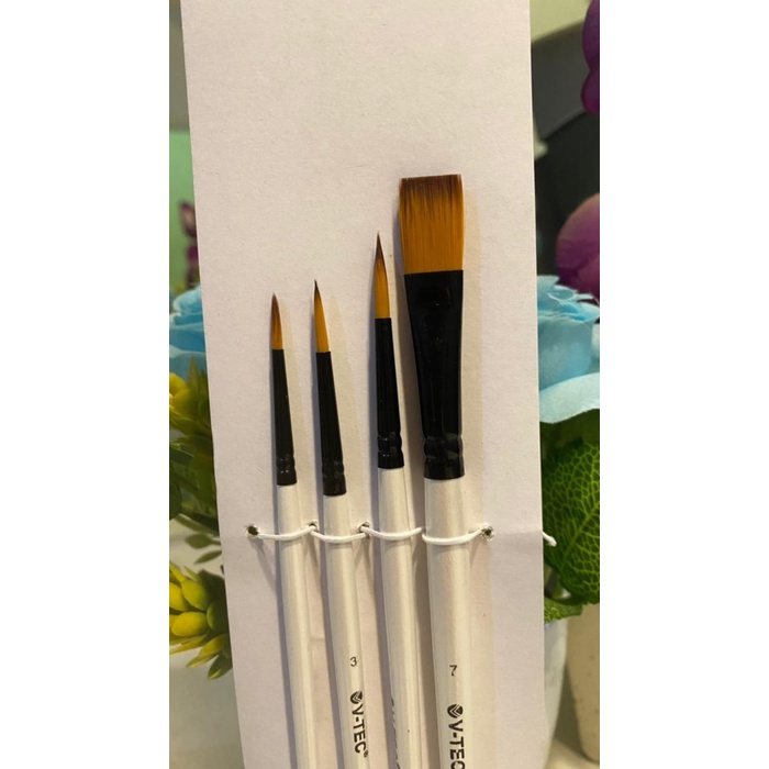 

Cantik Kuas Vtec Type A2086-4 Kuas Set Lukis Original Promo