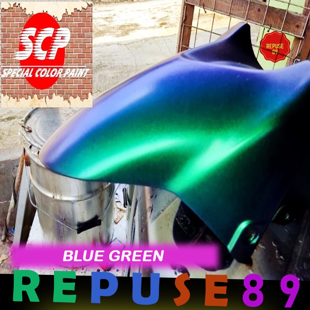 CAT BUNGLON BLUE GREEN 100 ML CAT CHAMELEON MOTOR/MOBIL/VELG HEMAT MURAH SPECIAL COLOR PAINT